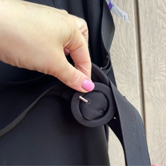 Cinq A Sept Hadlee Belted Wide Leg Pants Womens Double Buckle Open Ankle - Picture 6 of 7